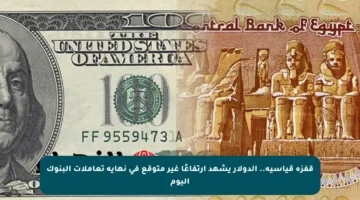 قفزة قياسية.. الدولار يشهد ارتفاعًا غير متوقع في نهاية تعاملات البنوك اليوم